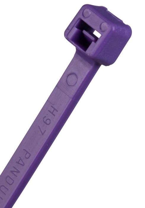 Purple cable ties