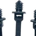 UV Black Fir Tree Push-Mount Cable Ties