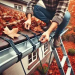 Securing Your Roof Gutters for Fall: A Cable Tie Solution