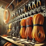 Organizing Extension Cords for Outdoor Tools Using Cable Ties